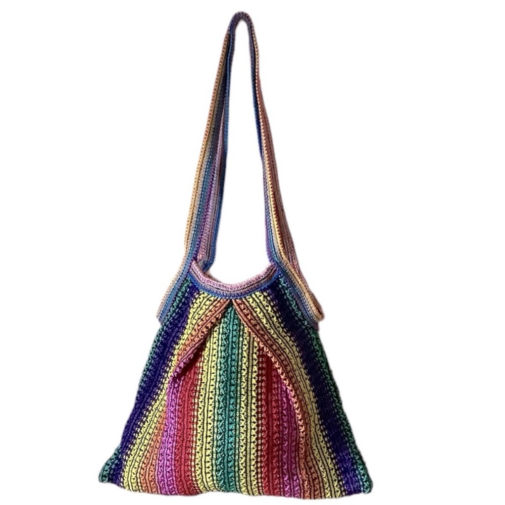 Multicolor Striped Women's Bag